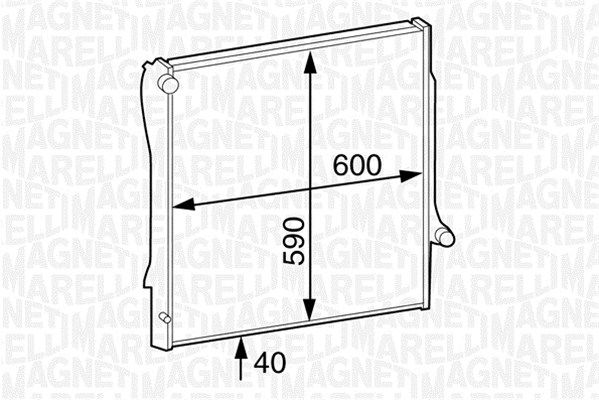 MAGNETI MARELLI Radiators, Motora dzesēšanas sistēma 350213124500